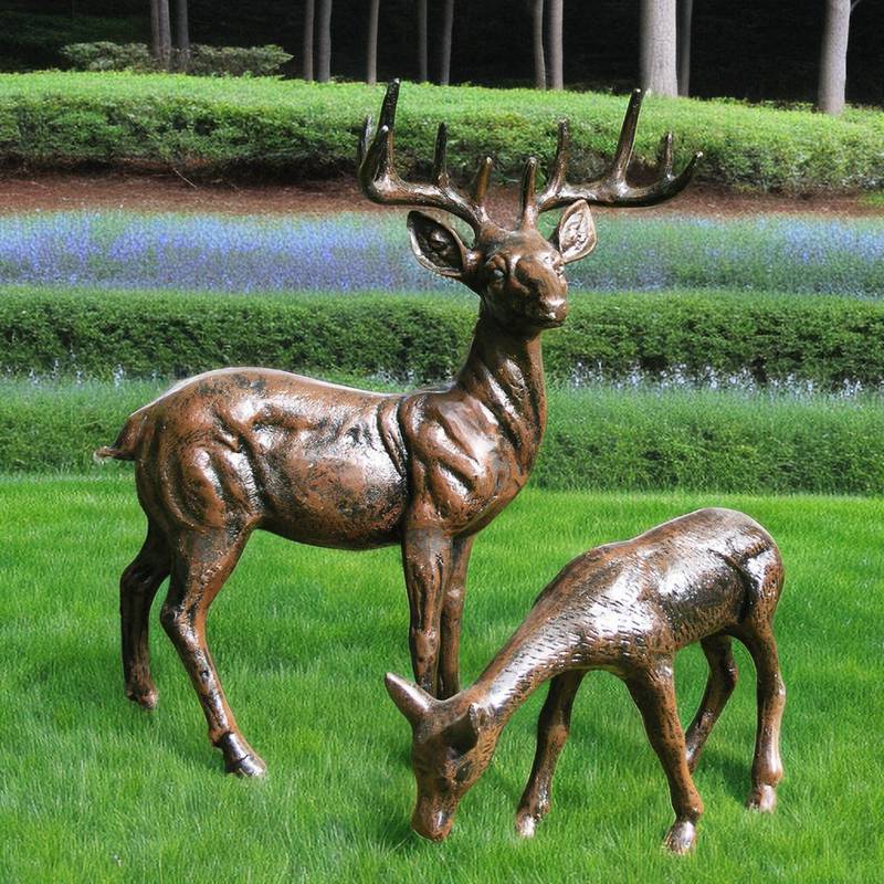 Life Size Bronze Deer Statue