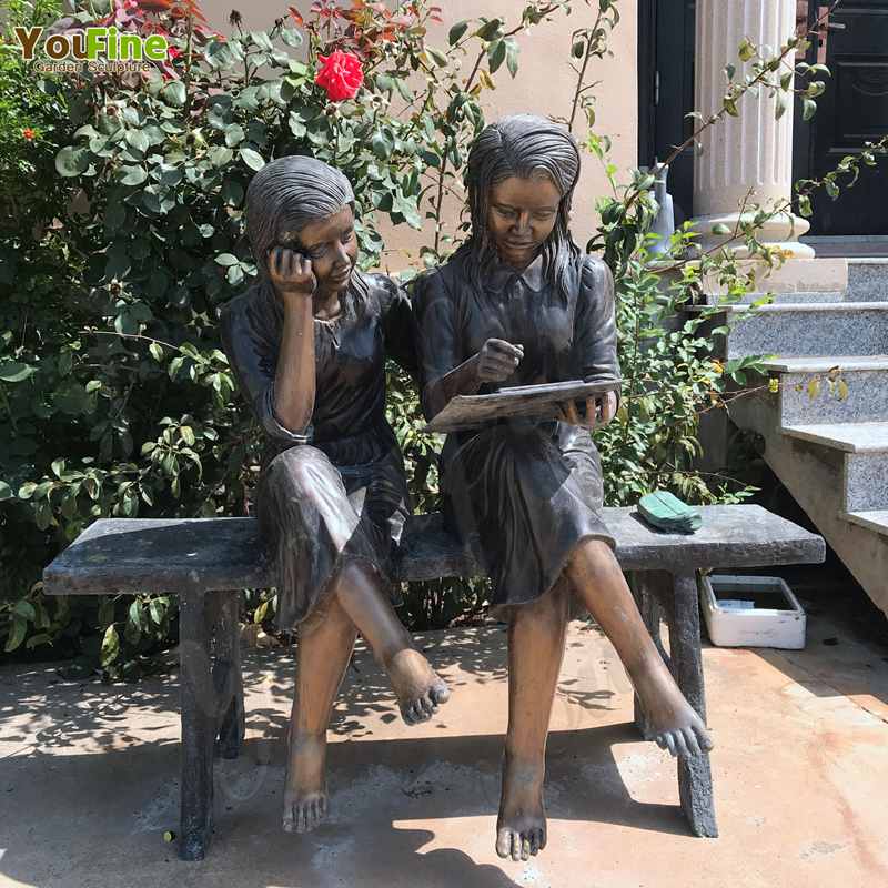 Casting Bronze Sisters Garden Statue Factory Supply