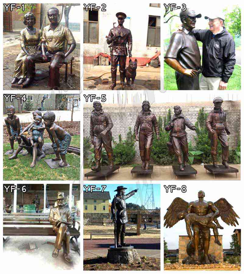Custom Life Size Bronze Officer Firefighter EMS Statues from Factory Supply BOKK-821 - Bronze Figure Sculpture - 12