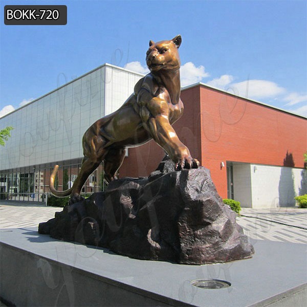 life size bronze leopard statue - YouFine Bronze Sculpture