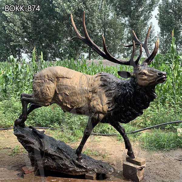 Bronze Elk Animal Statue- YouFine Bronze Sculpture