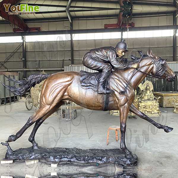 Hot Selling Large Bronze Racing Horse Statue from You Fine Bronze Factory