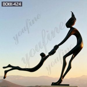 Outdoor Life Size Bronze Abstract Figurative Statue for Sale BOKK-424