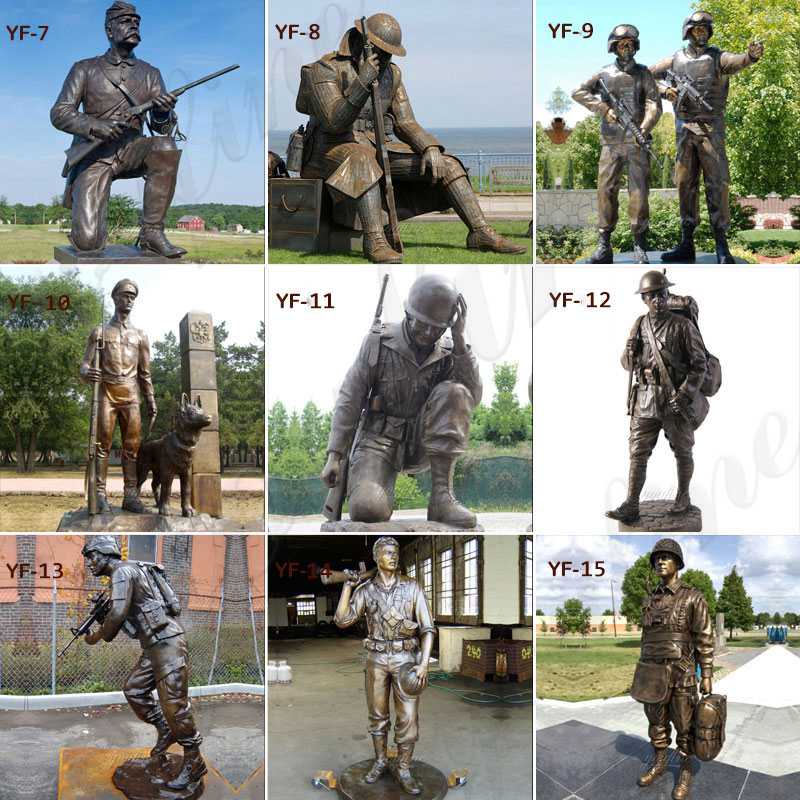 Allies Monument Large Size Bronze Soldier Statue for Sale BOKK-933