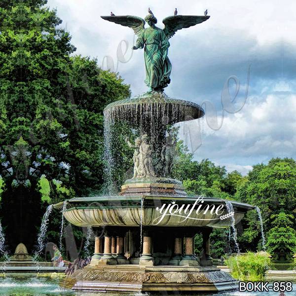 bronze-water-fountain-angel-statue - YouFine Sculpture