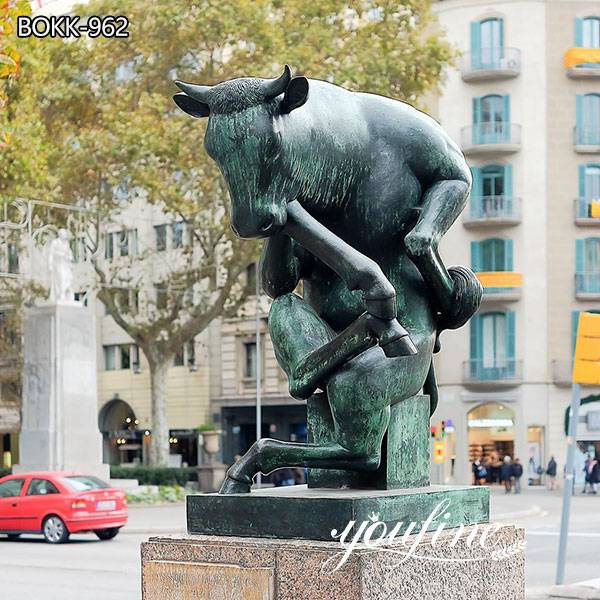 Thinking bull bronze statue- YouFine Sculpture