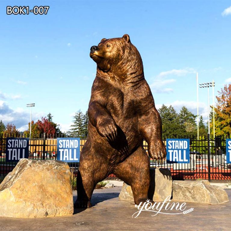 Huge Bronze Grizzly Bear Statue Youfine Sculpture 7499