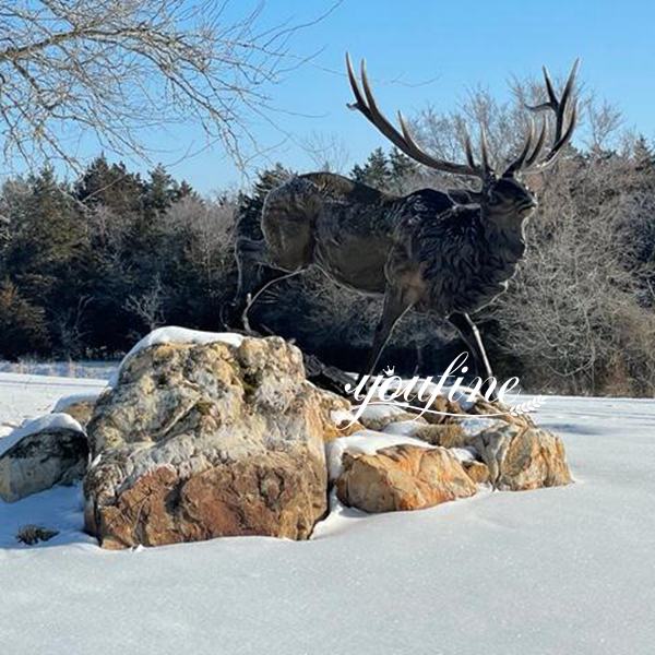 Introducing Bronze Elk Sculpture: