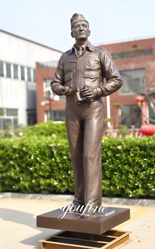 lifesize bronze military statue