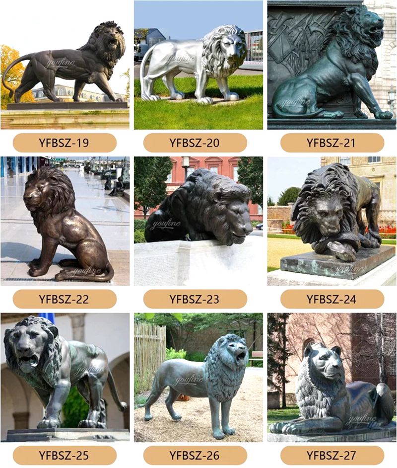 Top 10 Bronze Lion Statues for Home Entrance - Blog - 13