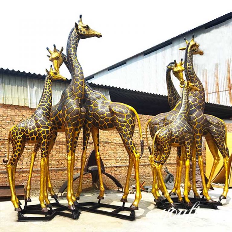 Bronze Life Size Giraffe Animal Statue YouFine Sculpture   Large Metal Giraffe Sculptures For Sale YouFine Sculpture 768x768 