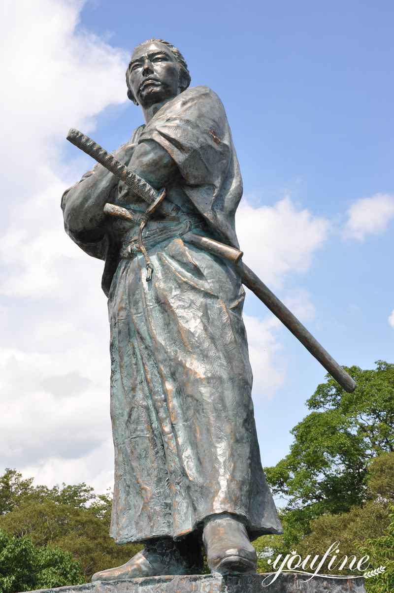 Bronze Japanese Samurai Statue