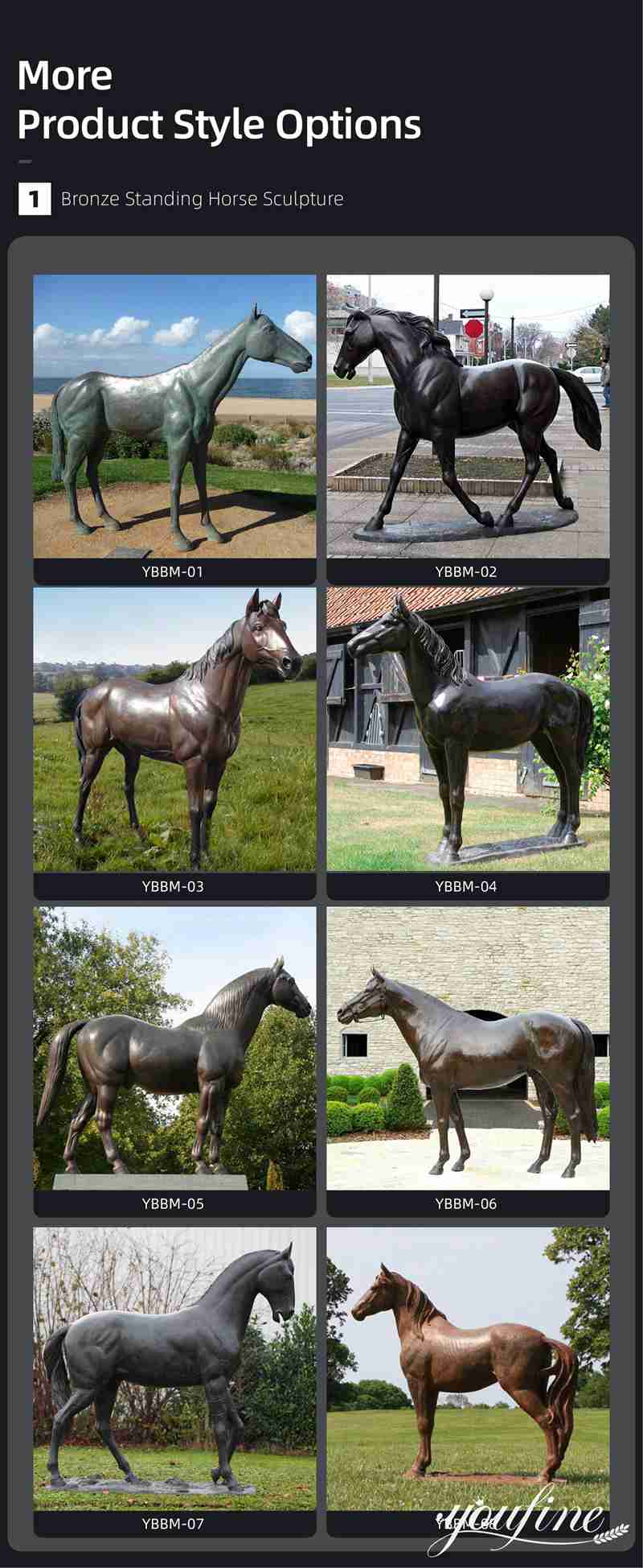 Life Size Bronze Horse Statue Tarkov YouFine Sculpture   Bronze Horse Statue YouFine Sculpture 