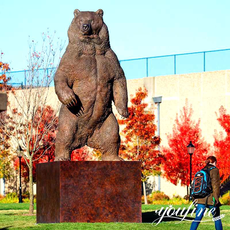 Massive Standing Bear Statues