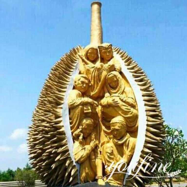 Large Bronze Durian Sculpture - YouFine Bronze Sculpture