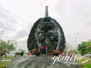 Large Bronze Durian Sculpture