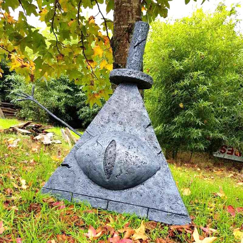 bronze bill cipher statue