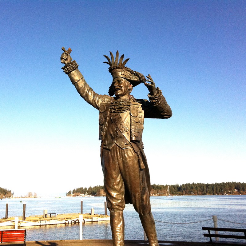 Famous Bronze Pirate Captain Statue Frank James Ney Art - Bronze Famous Sculpture - 4