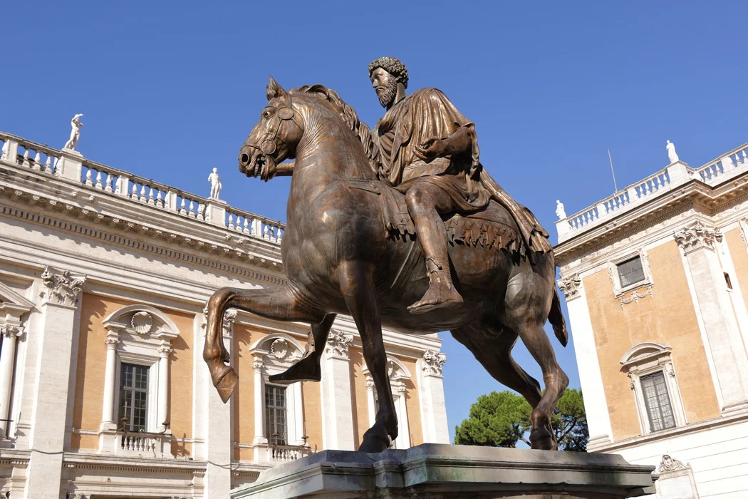 bronze equestrian-statue