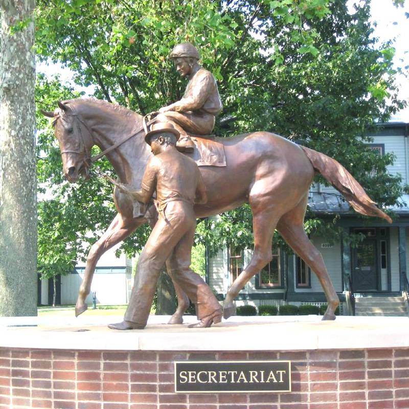 Life-Size Bronze Horse And Jockey Sculpture - YouFine Sculpture