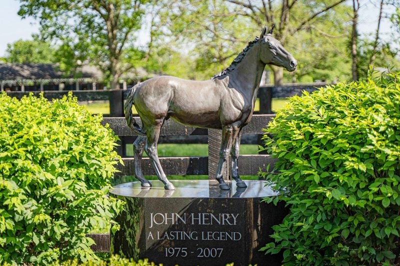 Red Rum Garden Bronze Racing Horse Statue Aintree Racecourse Replica - Bronze Horse Statues - 3