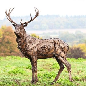 Standing Bronze Elk