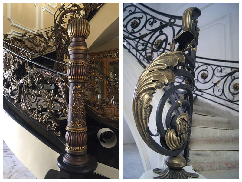 Elaborate Bronze Ram Head Stair Railing Interior Decor Supplier - Other Bronze Statues - 7