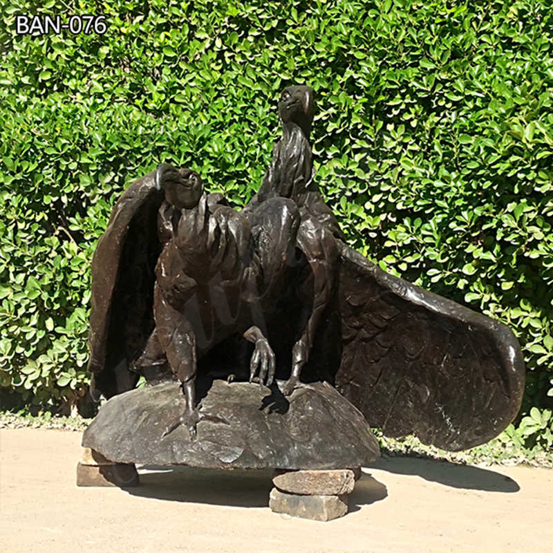 Wild Animal Bronze Vulture Statue Garden Ornament for Sale - Bronze Eagle Sculpture - 1