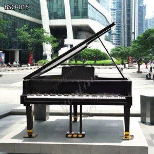 Large Bronze Piano Musical Instruments Sculpture for Sale