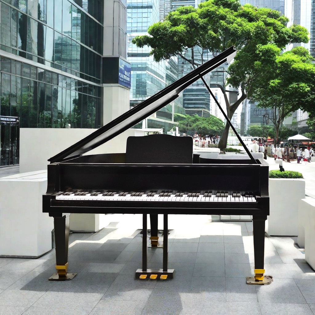 Large Bronze Piano Musical Instruments Sculpture for Sale -  - 6