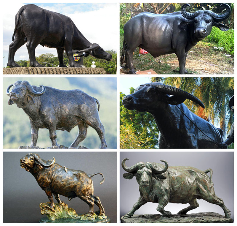 Customized Bronze Garden Buffalo Statue for Sale - Bronze Buffalo Statue - 4