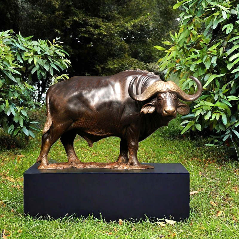 Customized Bronze Garden Buffalo Statue for Sale - Bronze Buffalo Statue - 1