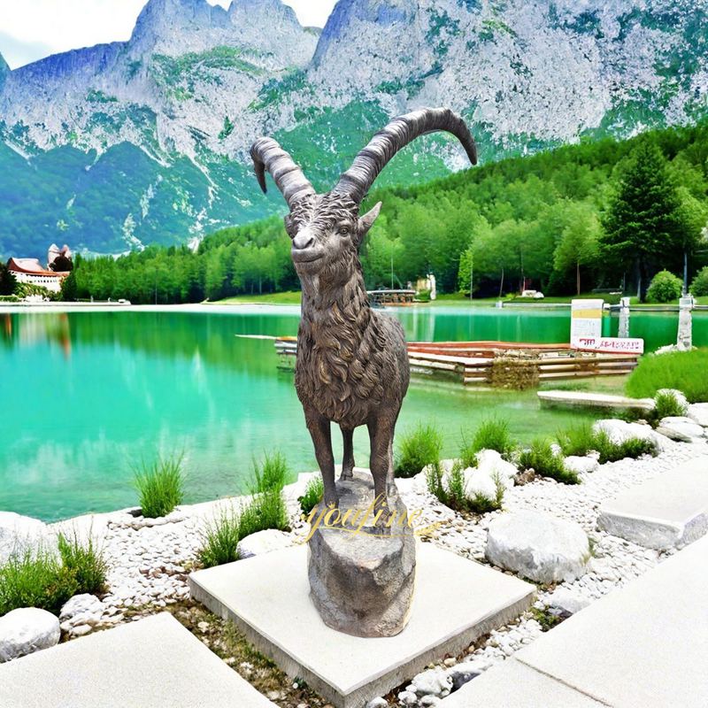 Life Size Bronze Ibex Statue for Sale BAN-124 - Bronze Wildlife Sculpture - 3