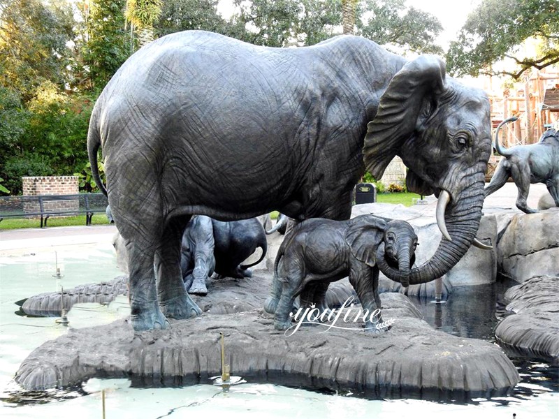 Custom Life-Size Bronze Elephant Structure Sculpture BOK1-205 - Bronze Elephant Statue - 2