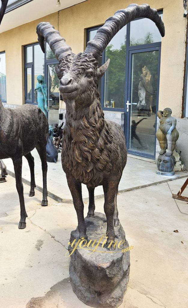 Life Size Bronze Ibex Statue for Sale BAN-124 - Bronze Wildlife Sculpture - 7