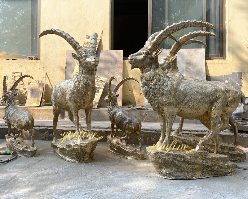 Life Size Bronze Ibex Statue for Sale BAN-124 - Bronze Wildlife Sculpture - 6