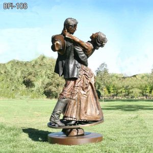 Custom Life-Size Bronze Dancing Couple Statue BFI-108