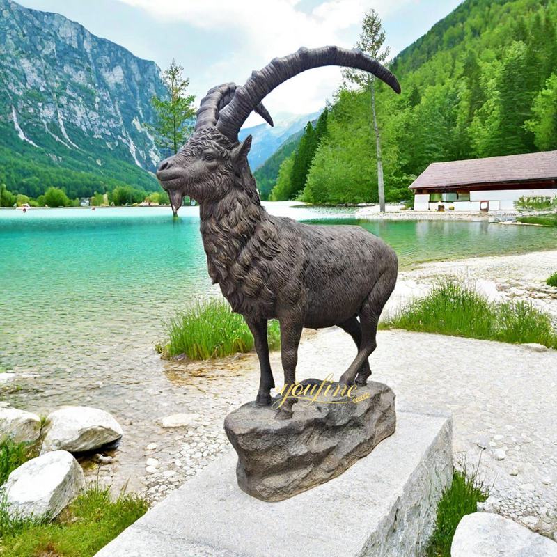 Life Size Bronze Ibex Statue for Sale BAN-124 - Bronze Wildlife Sculpture - 2