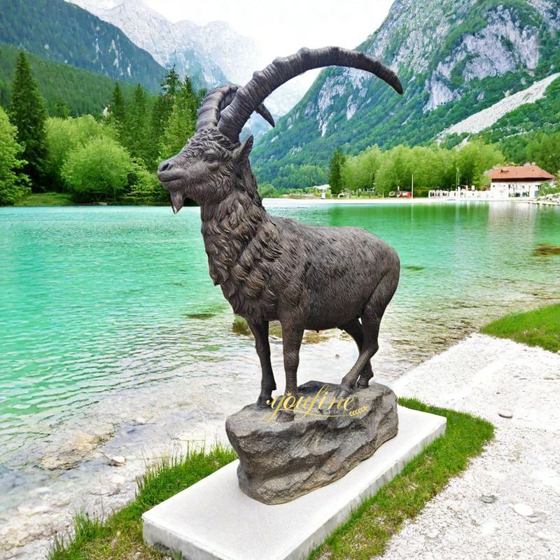 Life Size Bronze Ibex Statue for Sale BAN-124 - Bronze Wildlife Sculpture - 1