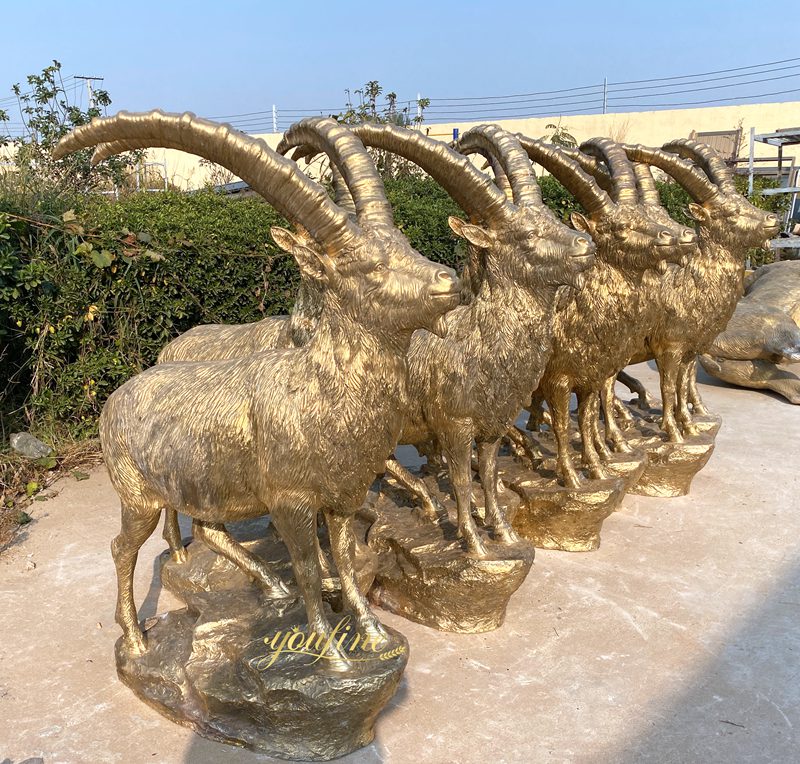 Life Size Bronze Ibex Statue for Sale BAN-124 - Bronze Wildlife Sculpture - 5