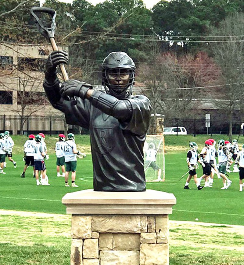 Native American Life Size Bronze Lacrosse Statue BFI-122 - Bronze Sports Statues - 3