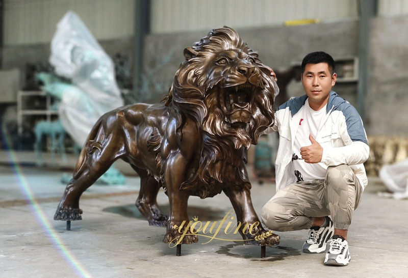 Top 10 Bronze Lion Statues for Home Entrance - Blog - 5