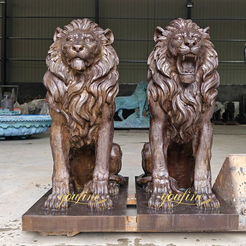 Top 10 Bronze Lion Statues for Home Entrance - Blog - 2